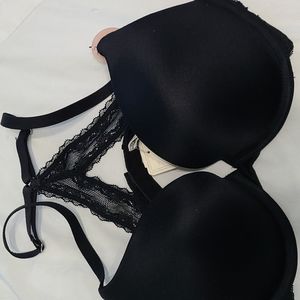 Forever 21 racer back black push up bra 32 c
